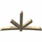 Ekena Millwork Alberta Rough Sawn Timber Gable Bracket, Douglas Fir, 96"W x 56"H x 6"D x 6"F, 14/12 Pitch GBW096X56X0606ALB00RDF - alternate 3